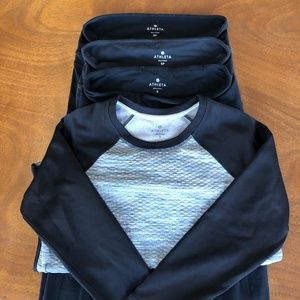 Athleta Bundle, leggings, sweatshirt